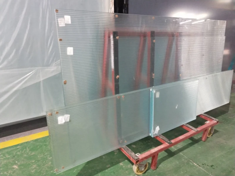 3-16 thickness ribbed glass