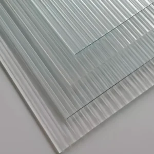 5mm 6mm ribbed texture glass