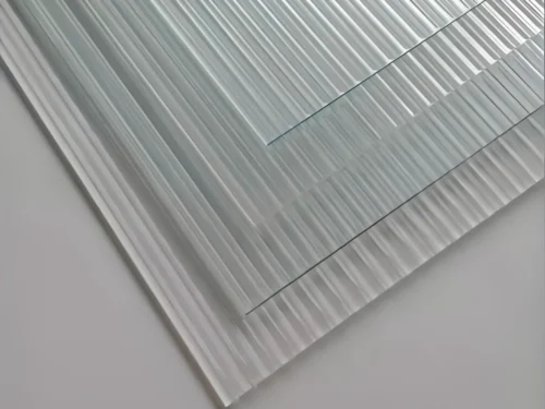 5mm 6mm ribbed texture glass