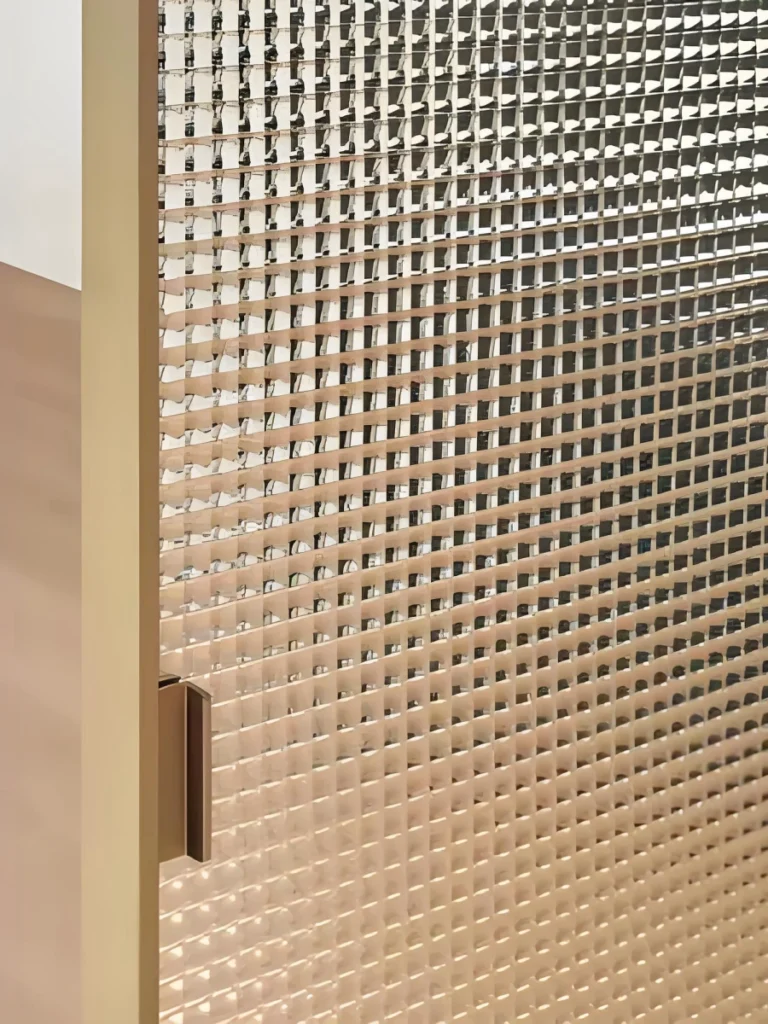 5mm ribbed glass panels