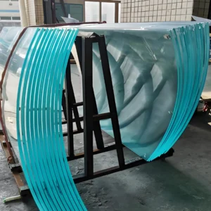 664 Bent Curved Laminated Glass