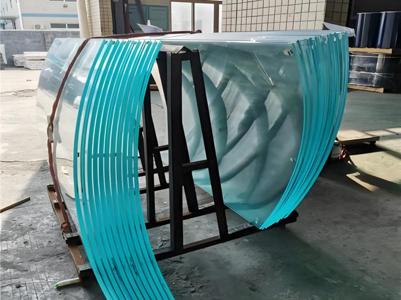 664 Bent Curved Laminated Glass