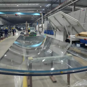 8+8mm Bent Toughened Laminated Glass