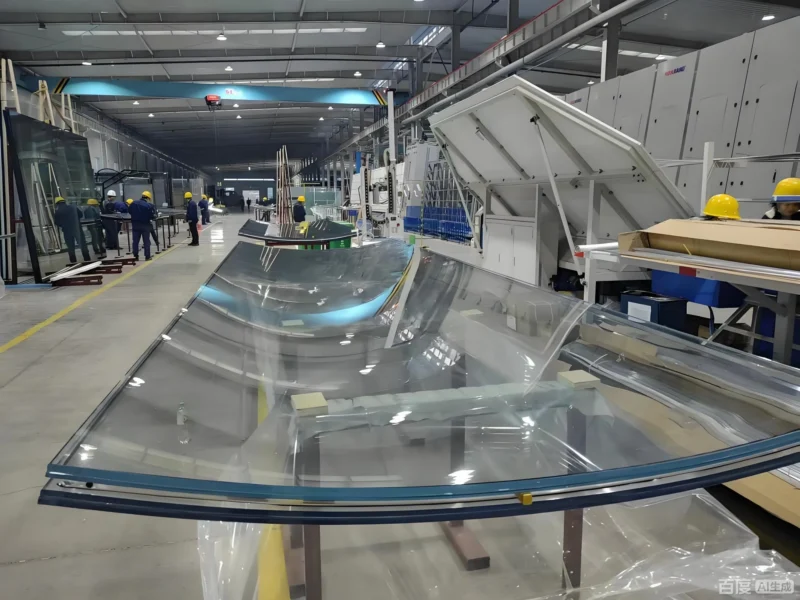 8+8mm Bent Toughened Laminated Glass