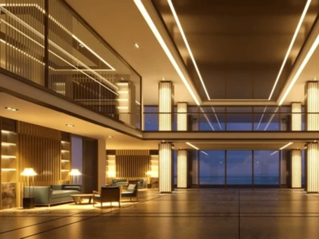 8mm Clear Strip-Pattern Glass Panel