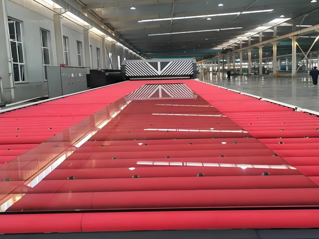 Tempering the large size glass