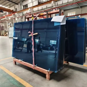 blue window toughened glass blue window toughened glass