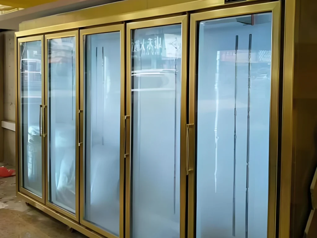 commercial glass door freezer