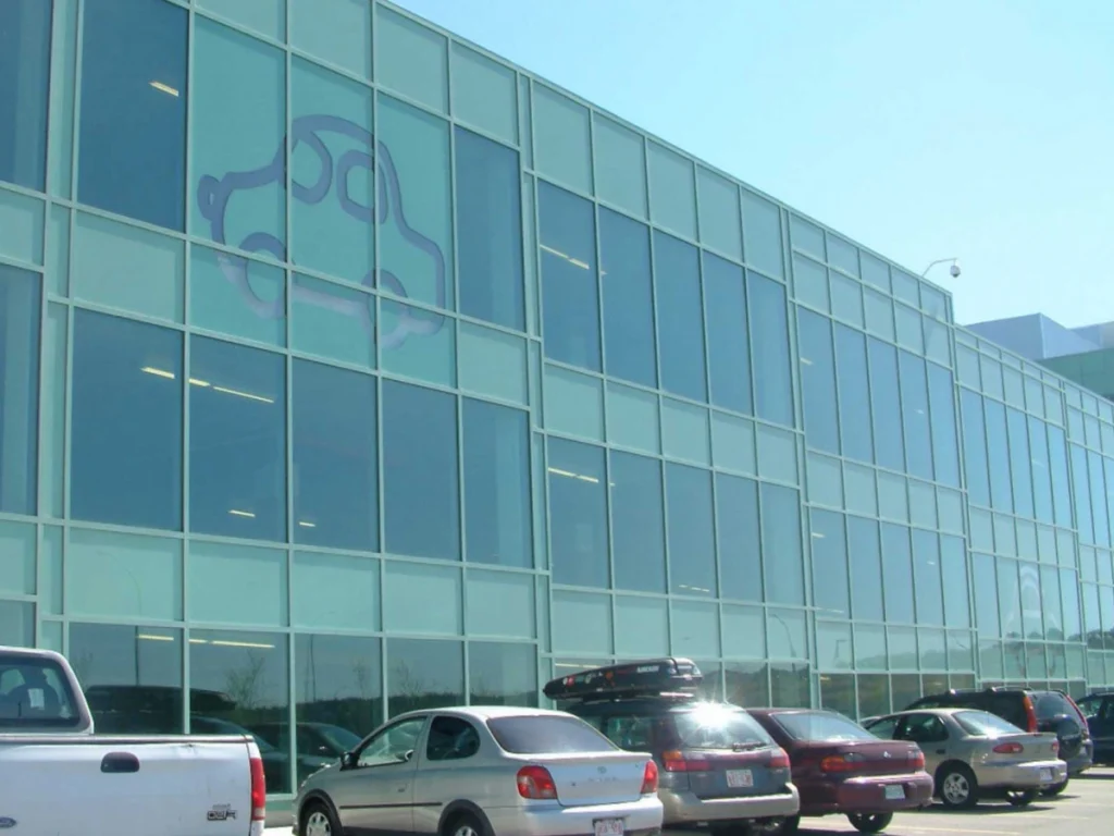 curtain wall spandrel glass building