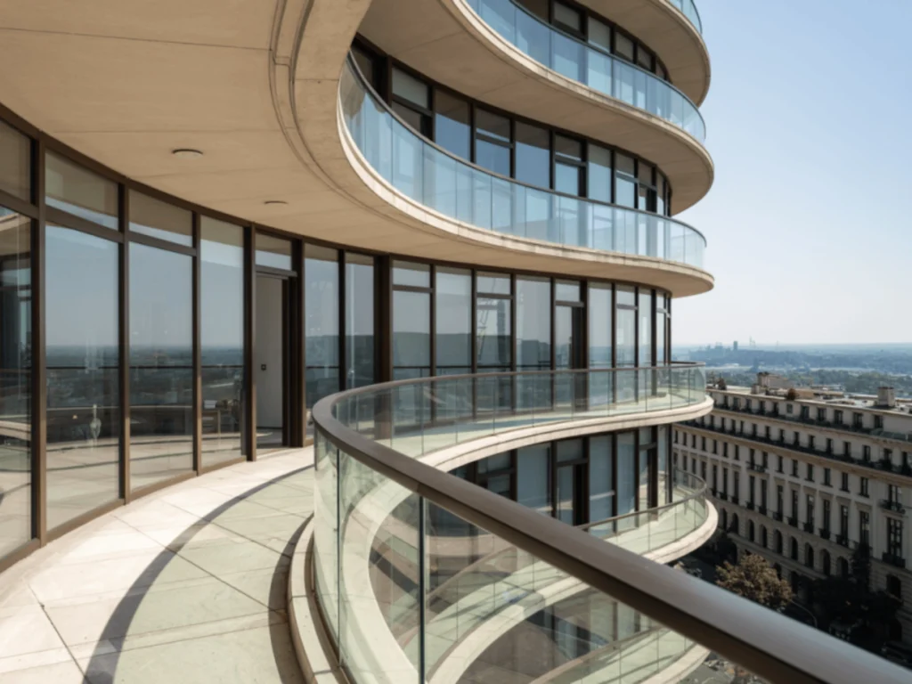 curved juliet balcony