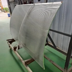 fluted curved glass sheet fluted curved glass sheet