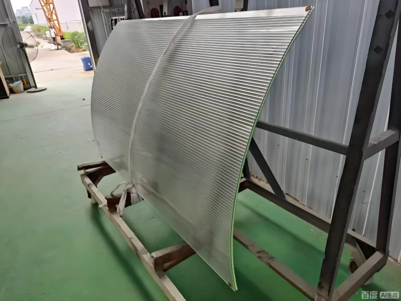 fluted curved glass sheet fluted curved glass sheet