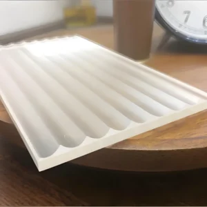 fluted tempered glass​