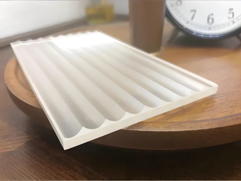 fluted tempered glass​