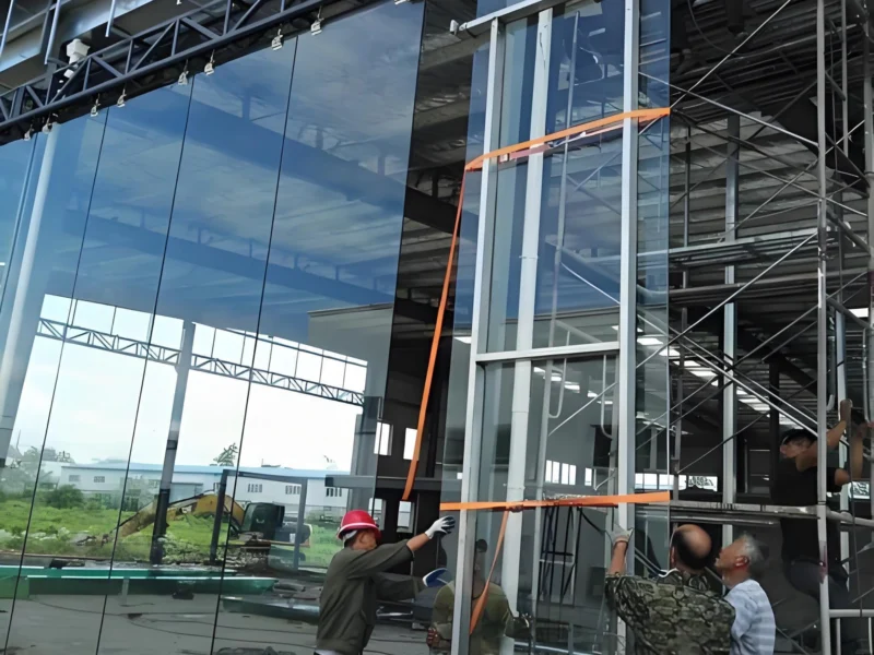 frameless glass curtain wall
