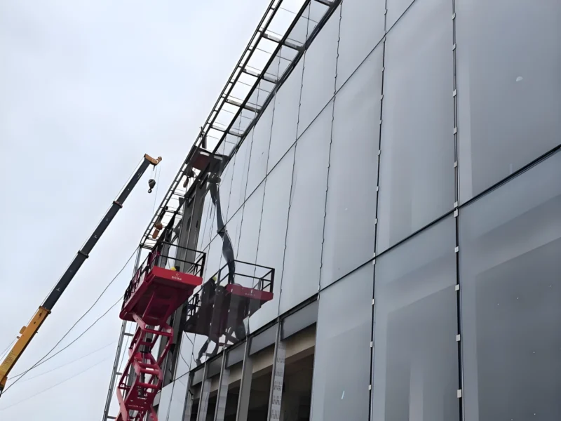 glass aluminum curtain walls and insulated panels​