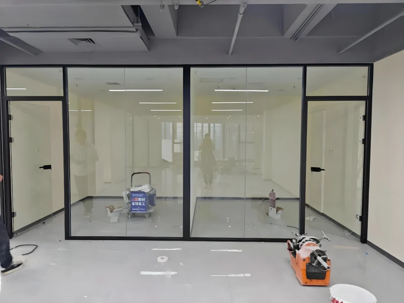 glass partition wall
