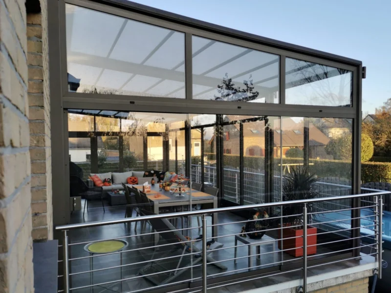 glass roof greenhouse