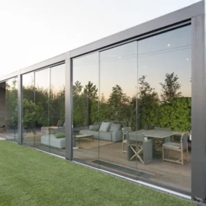 glass roof pergola