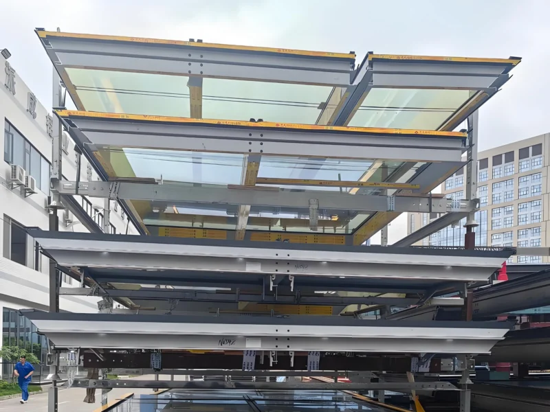 glass unitized wall system