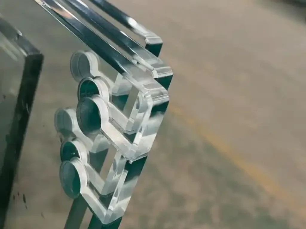 Holes and cutouts for 12mm ESG glass panel