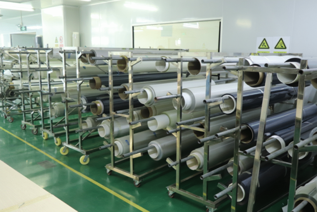 The smart films in the warehouse