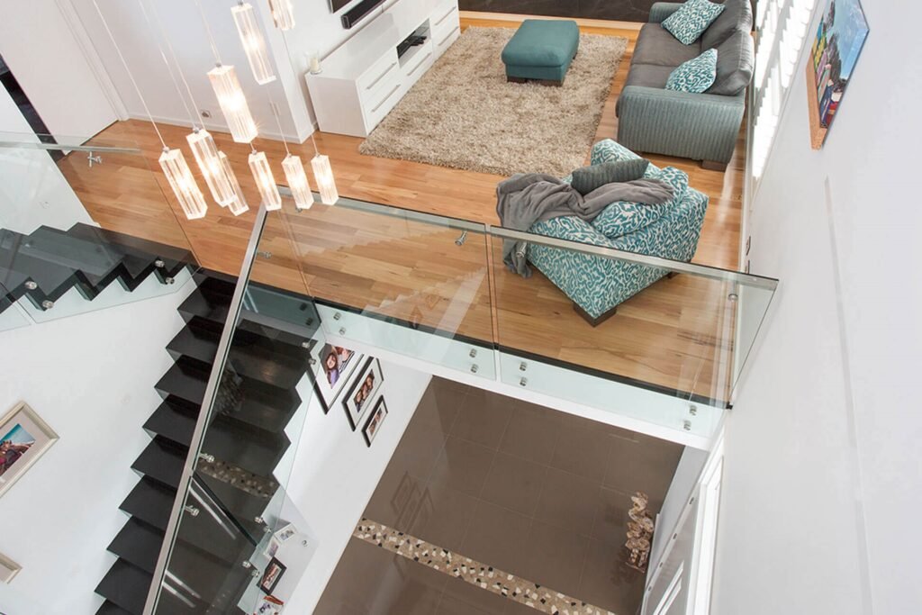 Toughened glass balustrade