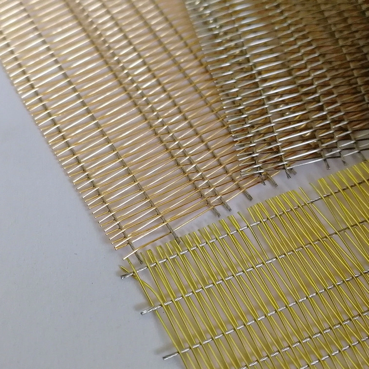 bronze metal mesh laminated glass