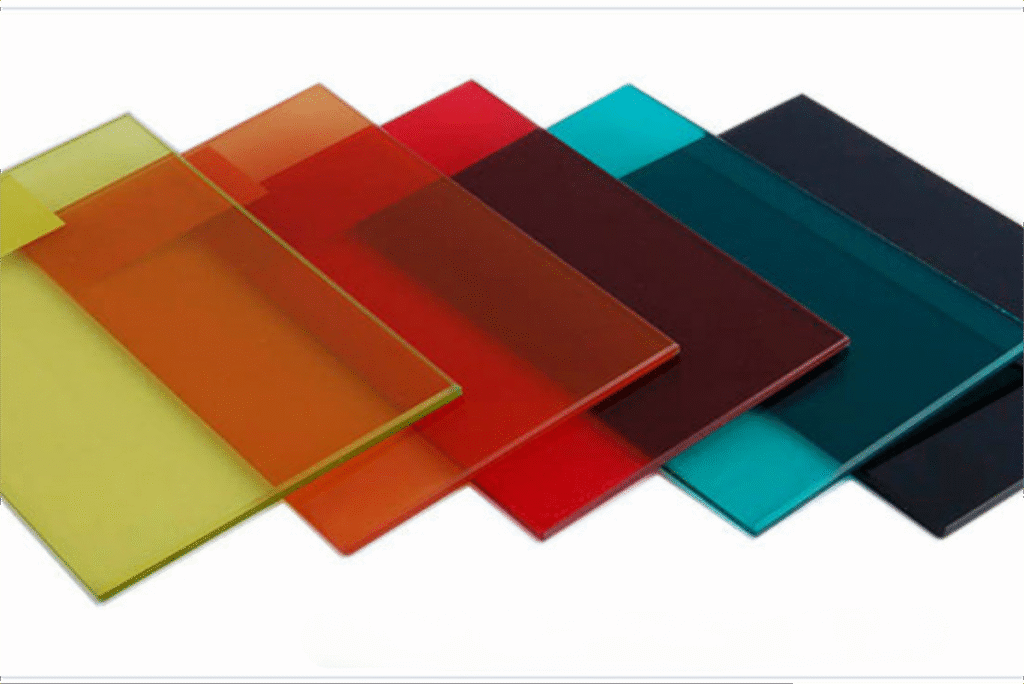 colorful laminated glass