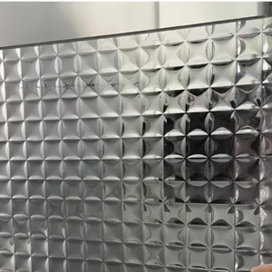 5-19mm Cross Reeded Glass Panel