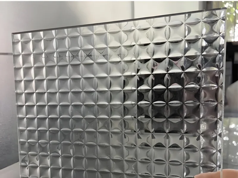 5-19mm Cross Reeded Glass Panel