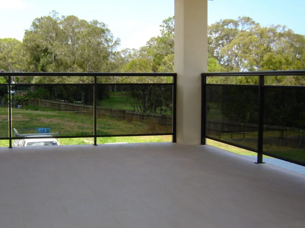 Aluminum glass railing for balcony