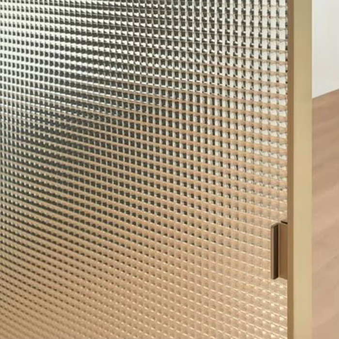 Cross Reeded Glass Panel