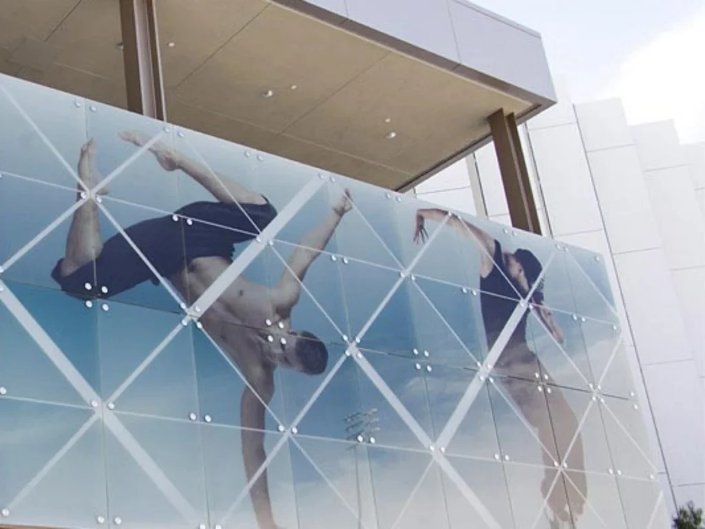 Digital printing glass exterior facade
