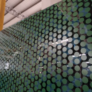 Dots ceramic printed glass