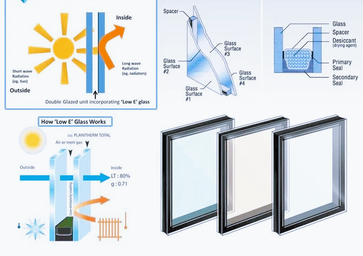 Low-E glass improve energy efficiency