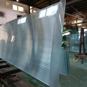 Low Iron Narrow Fluted Glass 10mm Thick
