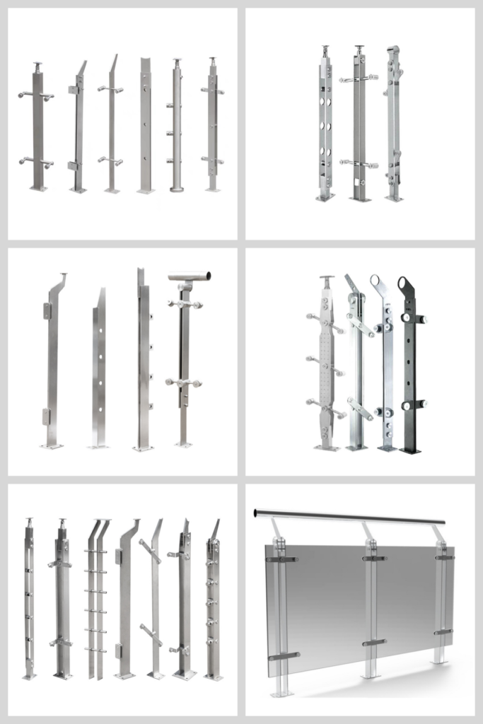 Post Glass Railing System Types