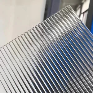 Slim 10mm Extra Clear Reeded Glass