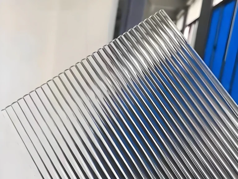 Slim 10mm Extra Clear Reeded Glass