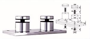 Speical standoff glass railing