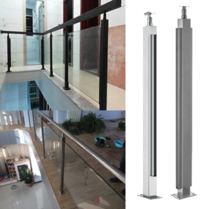 Stainless steel 304 post glass railing system