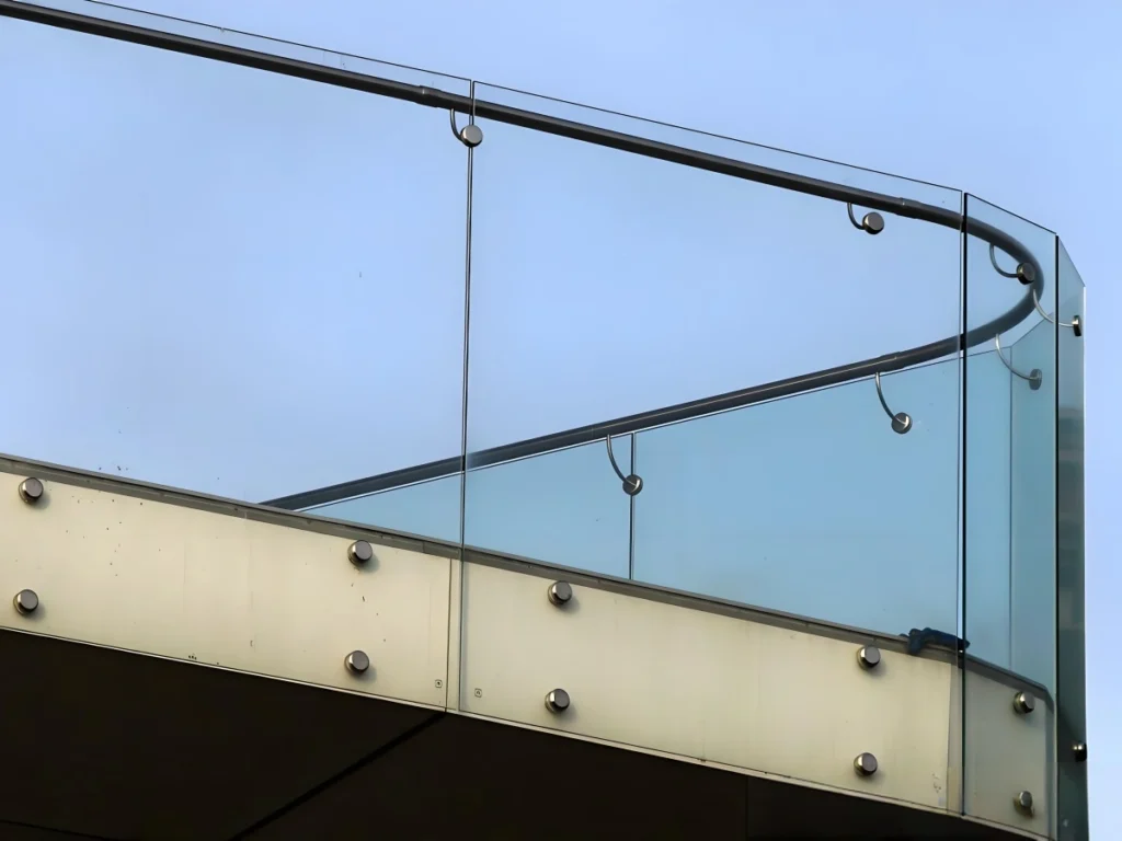 Standoff Railing System of glass railings