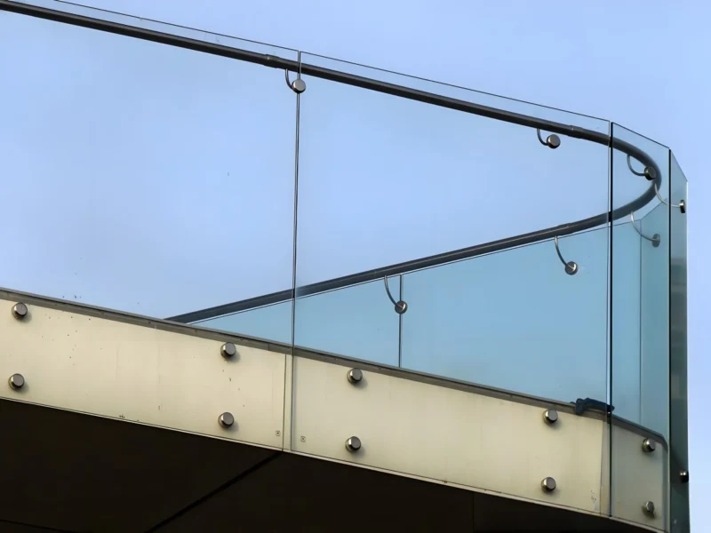 Standoff Railing System of glass railings