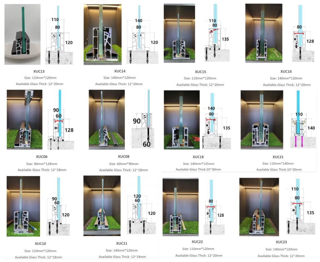 U Channel Glass Railing System Choices