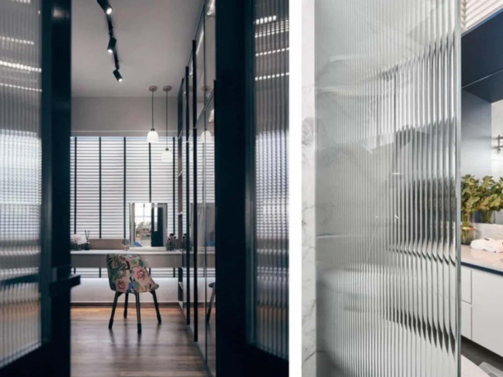 10mm Low Iron Moru Glass door