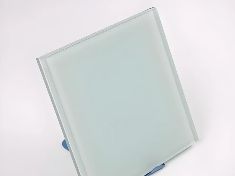 White PVB 16.76mm laminated glass panel White PVB 16.76mm laminated glass panel