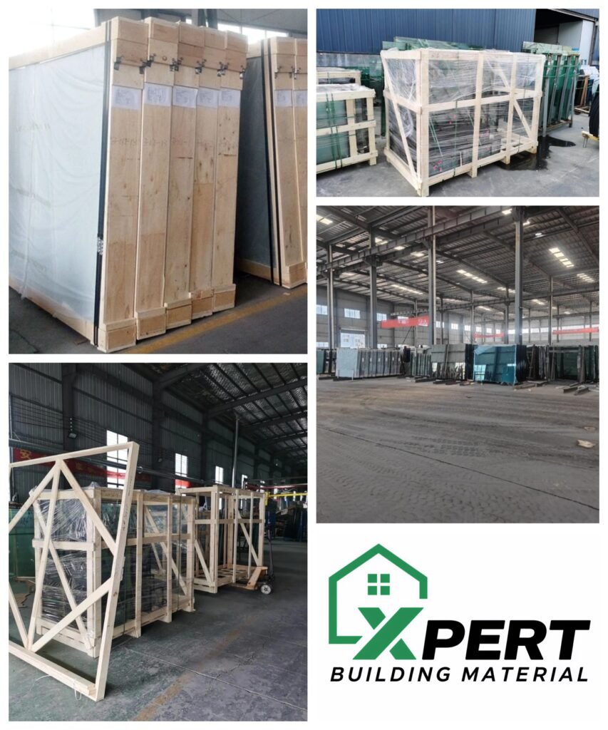 laminated glass sheet packing for sea shipment