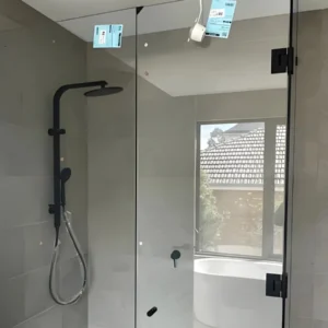 2 sided frameless glass shower enclosure​