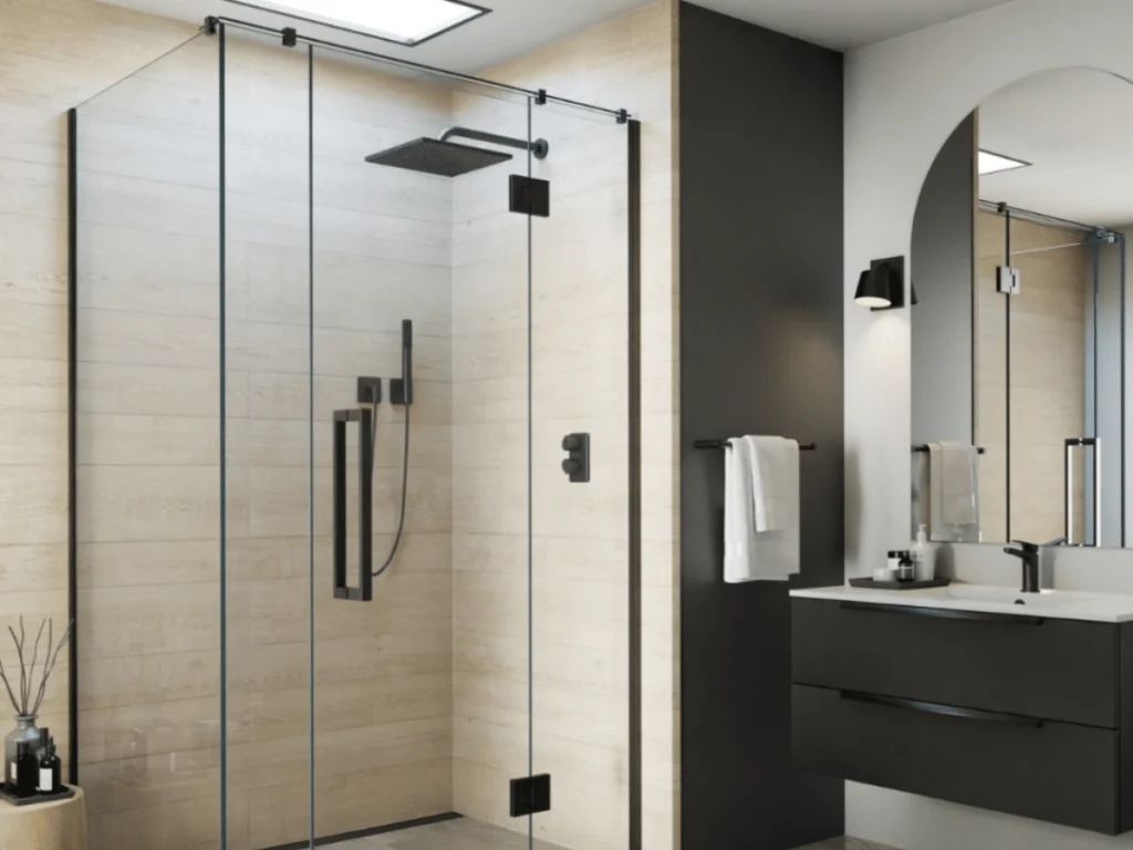 Clear Toughened Glass shower door